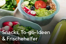 Snacks, To-go-Ideen & Frischehelfer