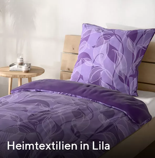 Heimtextilien in Lila