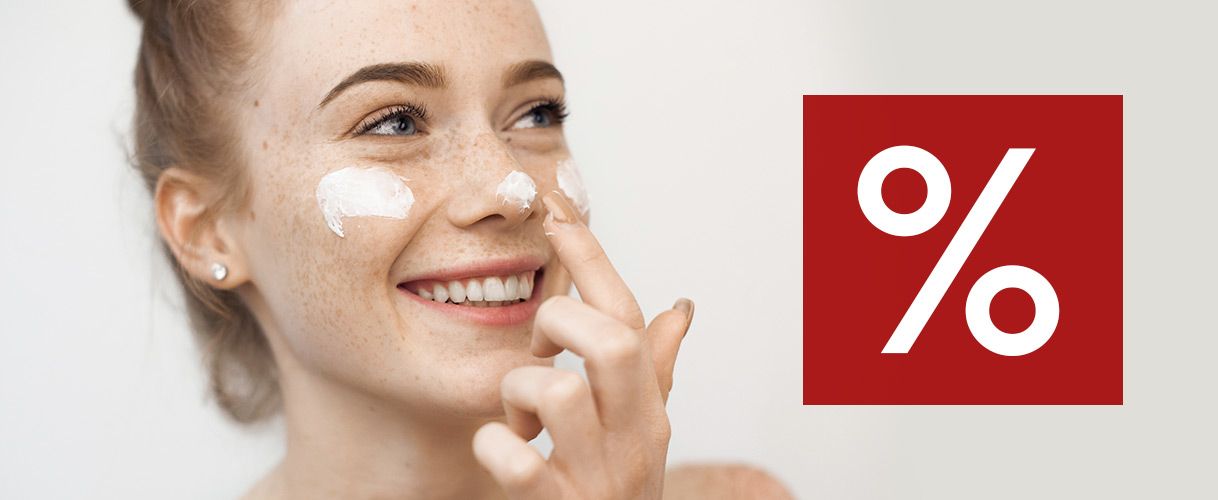 Produkte für die Gesichts- und Körperpflege im Sale