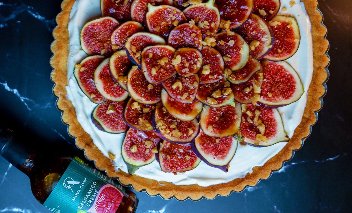 Feigentarte mit Feigen-Balsamico Creme