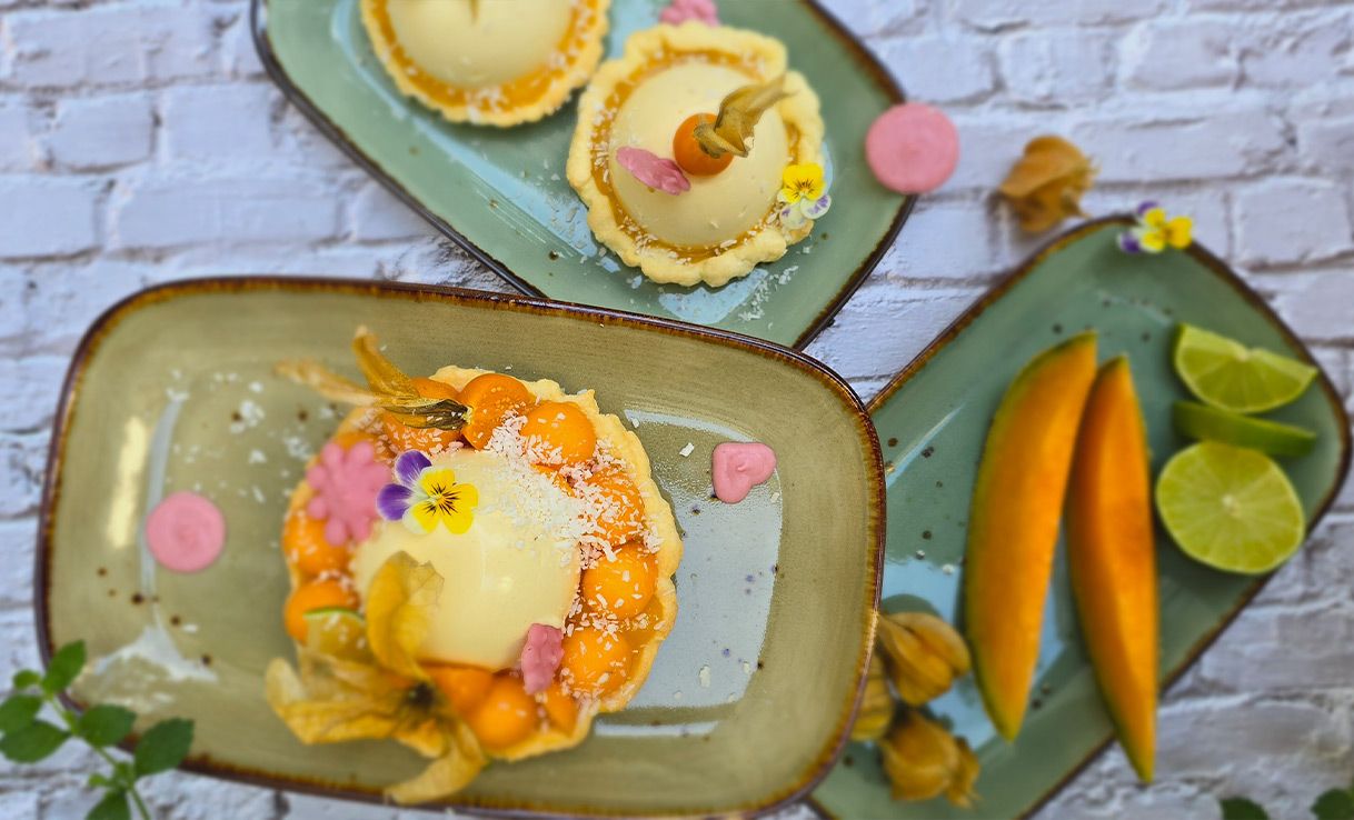Tropische Fruchttartelettes