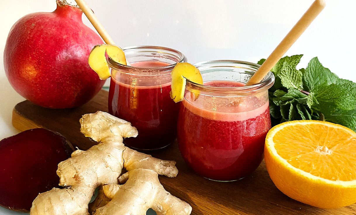 Lemon-Ingwer-Pampelmusensaft
