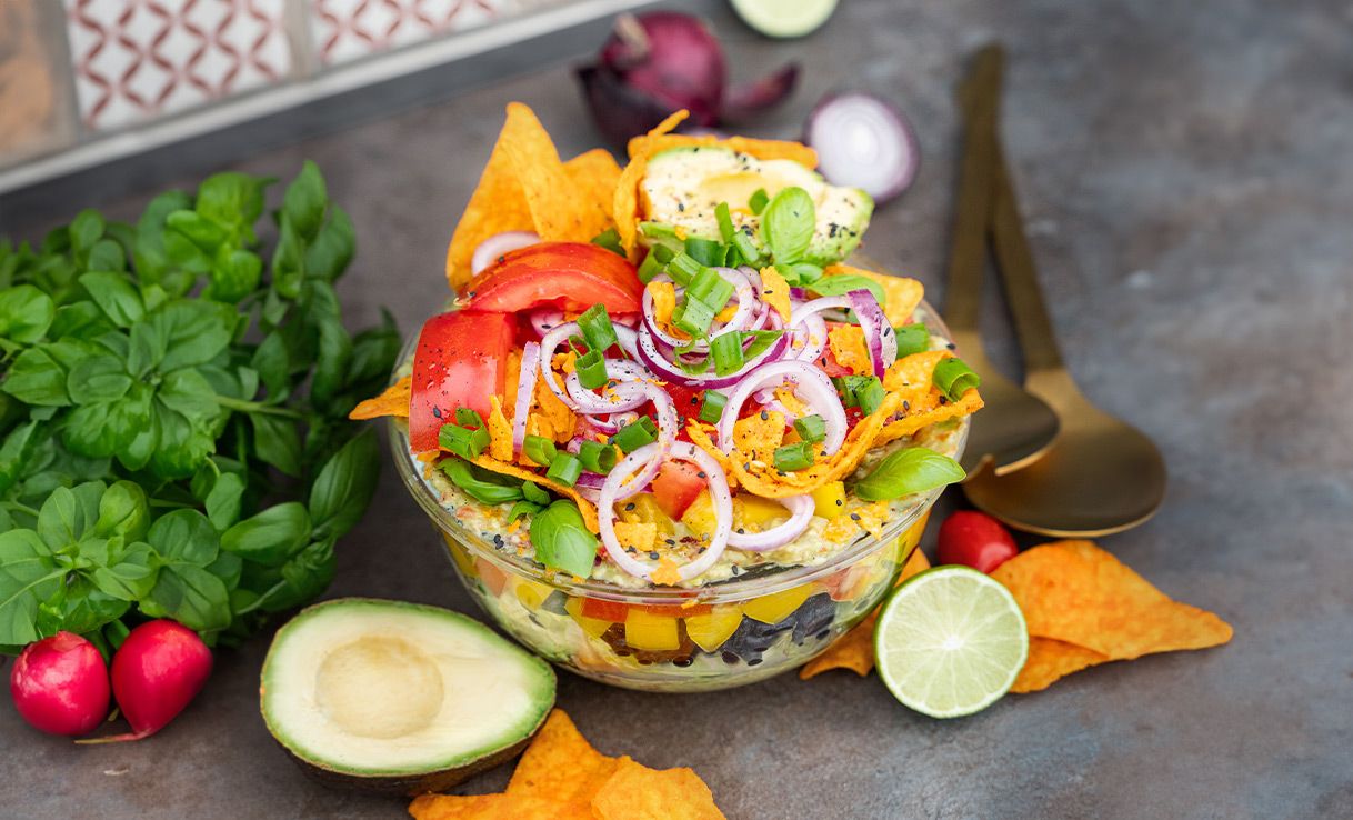 Taco-Schicht-Salat
