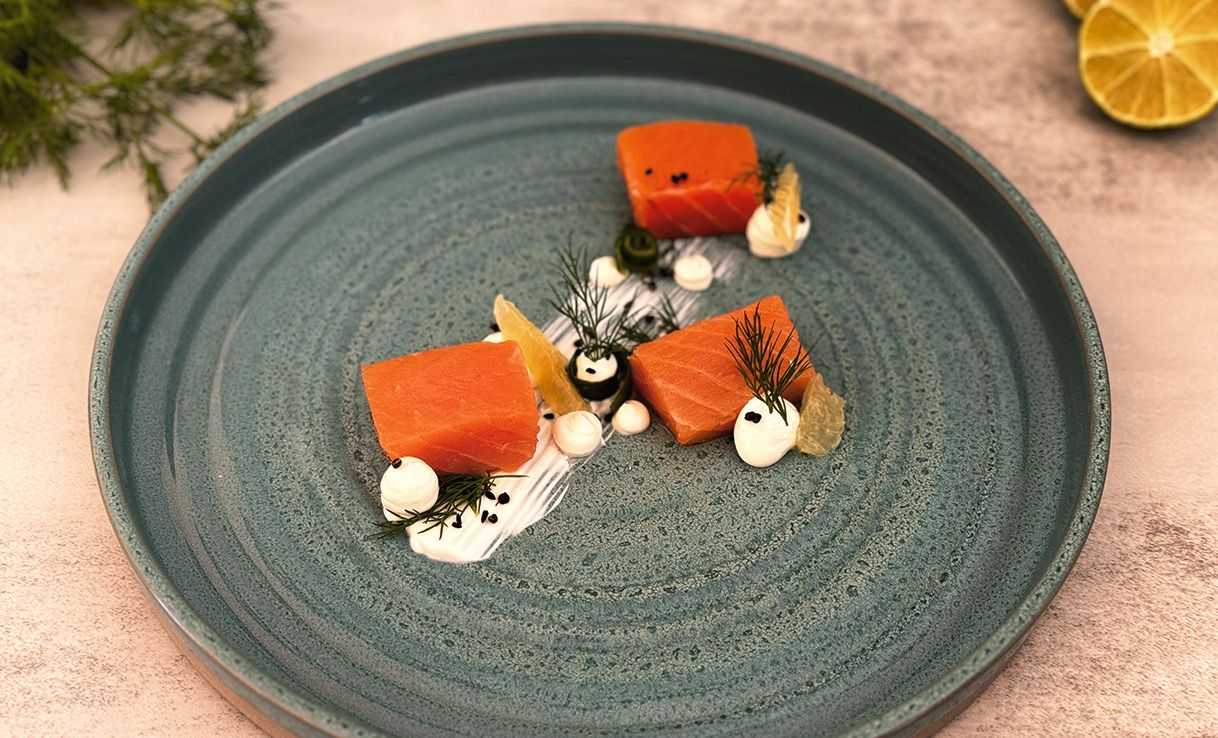 Gin gebeizter Lachs