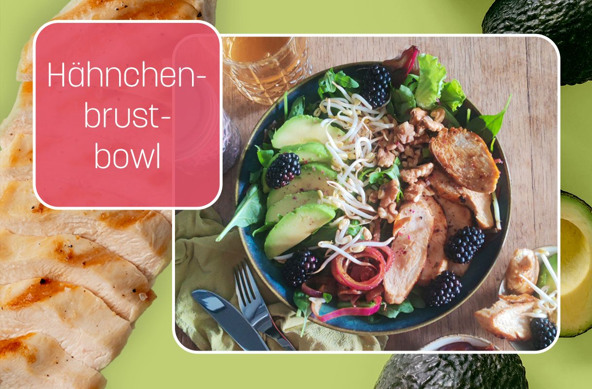 Salatbowl mit Hähnchenbrust