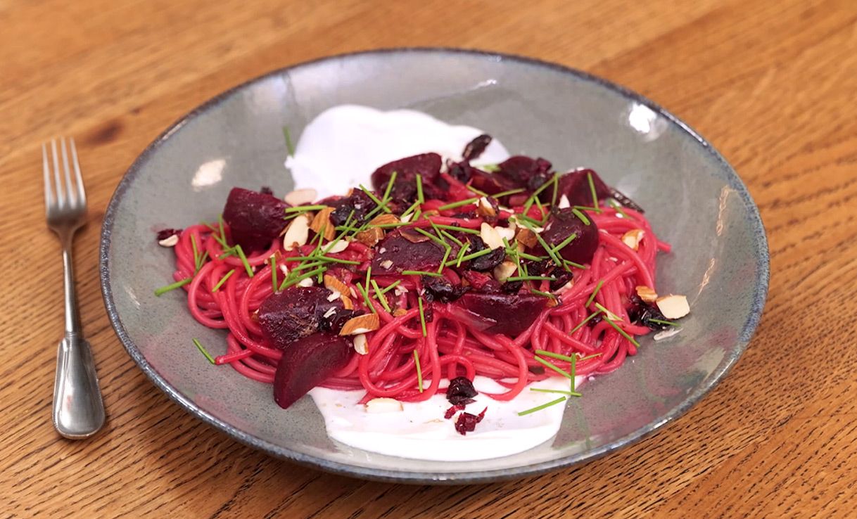 Rote Bete Spaghetti