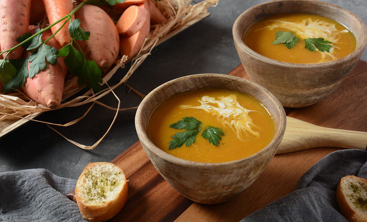 Süßkartoffel-Chili-Suppe