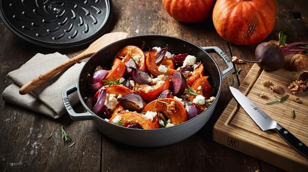 Herbstliche Kürbispfanne