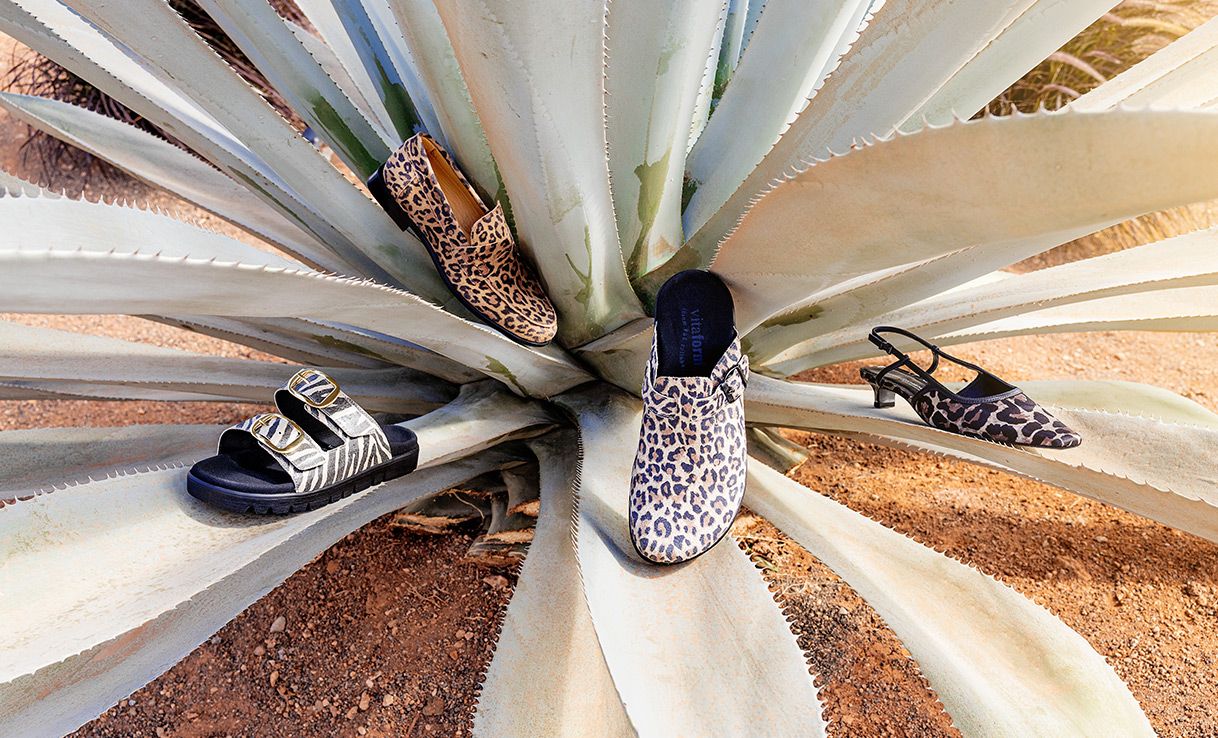 Schuhe mit Animal-Print