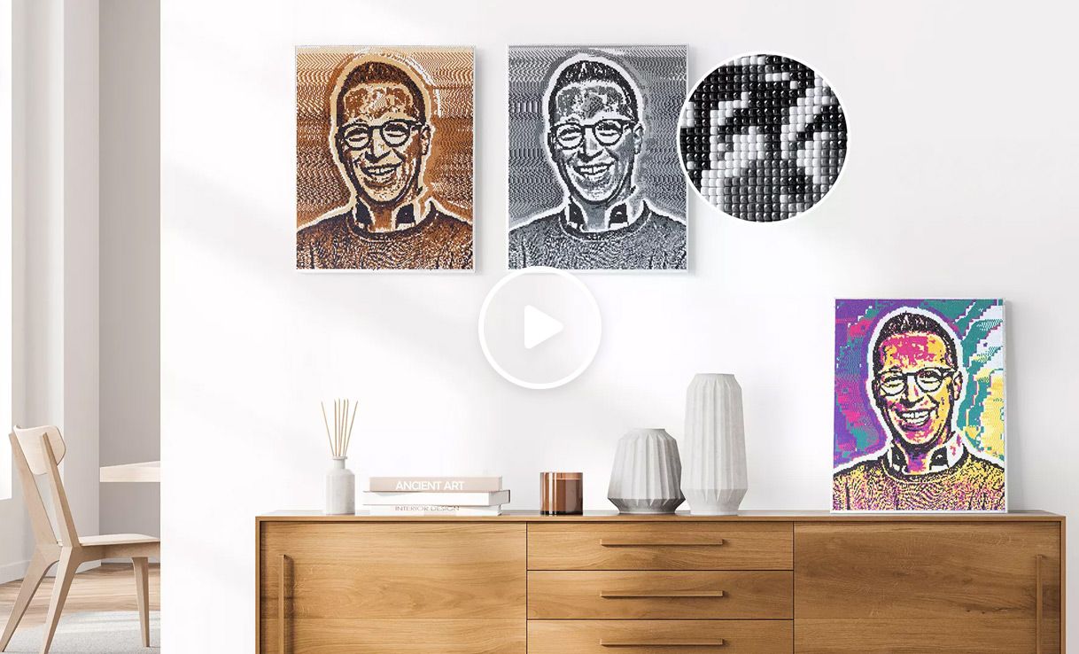 CRAFT BUDDY™ Diamond Painting-Set personalisiertes Bild auf Keilrahmen 40x50cm, 11tlg.