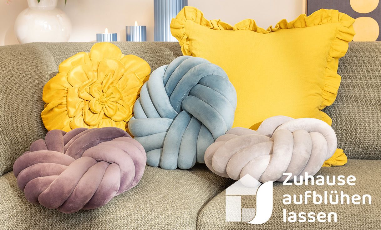Bunte Heimtextilien