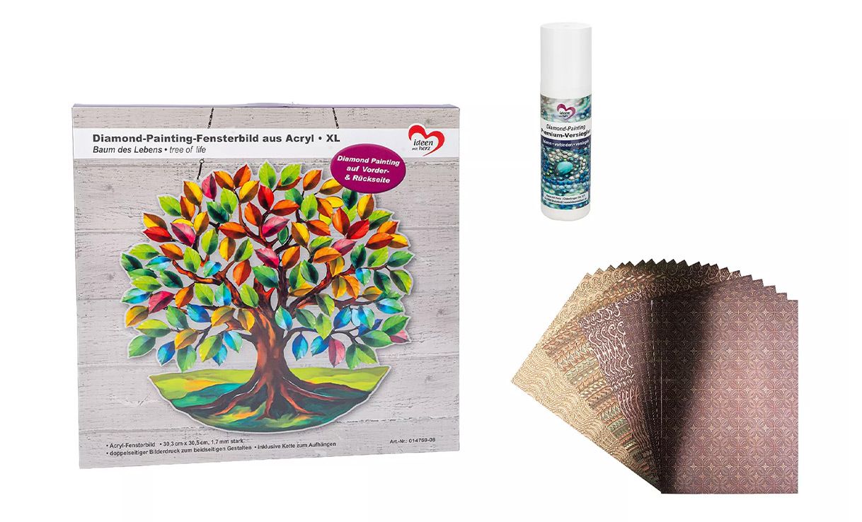 Clubartikel 594752 KARIN JITTENMEIER Diamond-Painting-Set Fensterbild