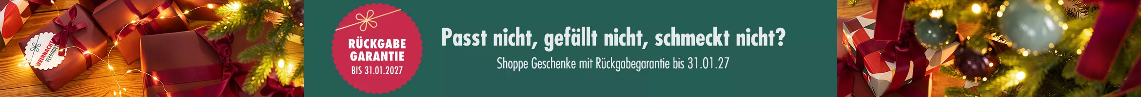 Verlängerte Rückgabegarantie bis 31.01.2026