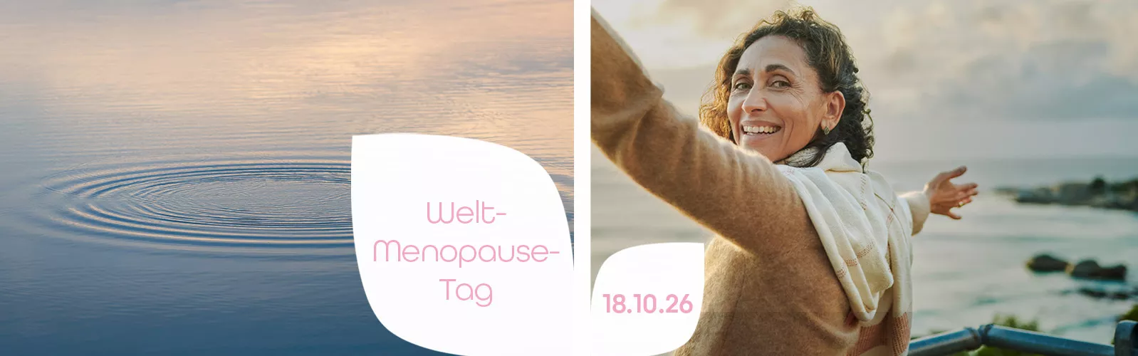 Weltmenopausetag am 18.10.26 - Lächelnde Frau in der Natur