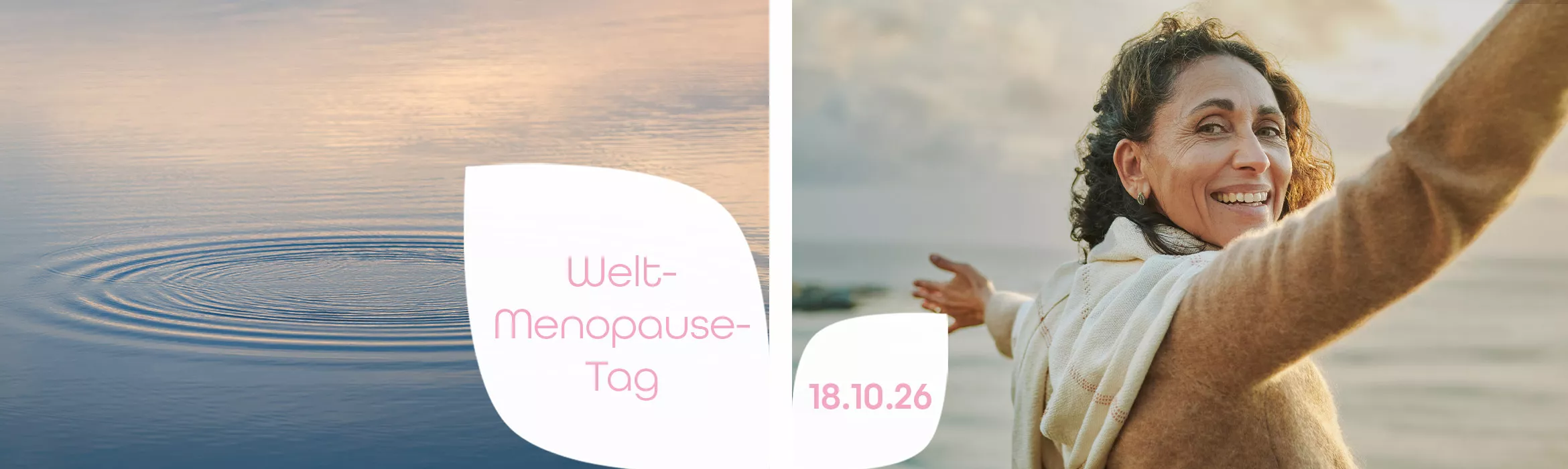 Weltmenopausetag am 18.10.26 - Lächelnde Frau in der Natur