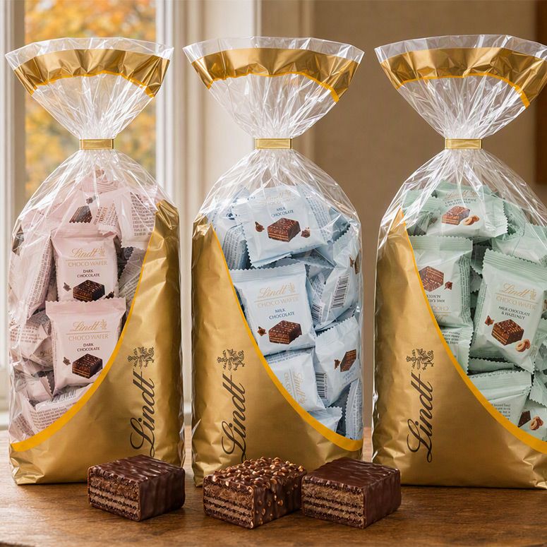 Knusprige LINDT Choco Wafer in 3 Sorten
