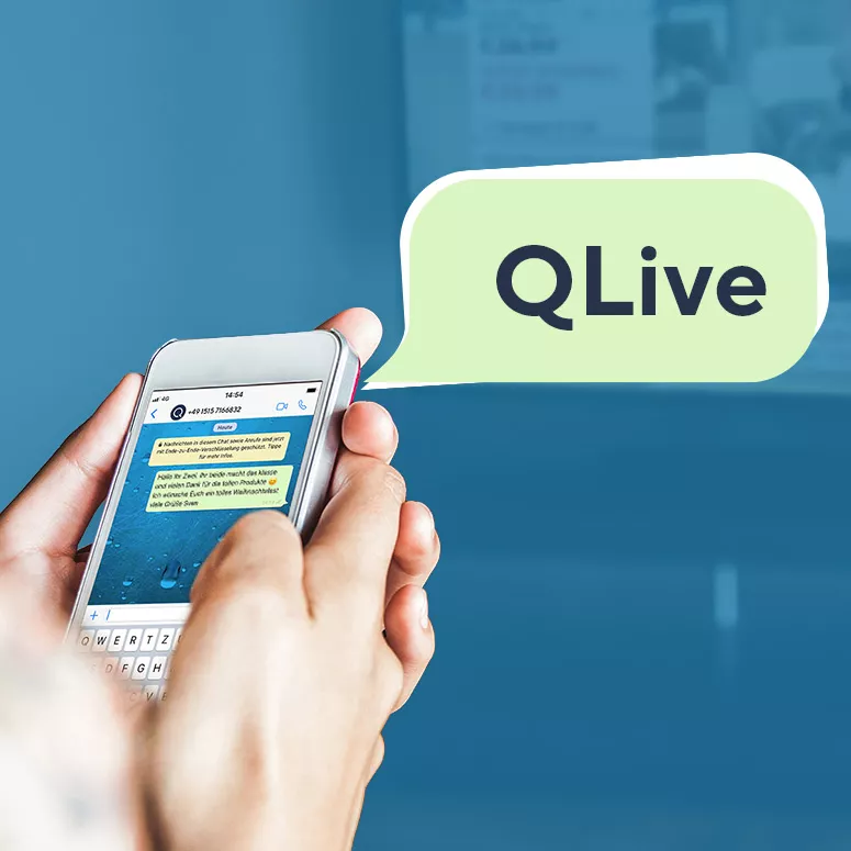 QLive: WhatsApp ins Studio schicken
