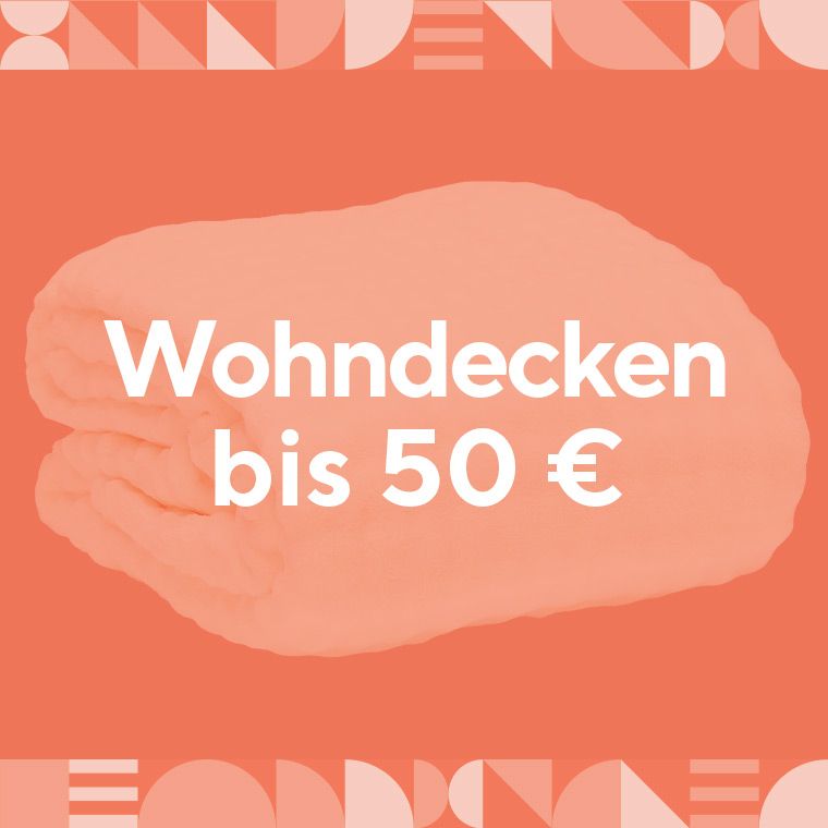 Wohndecken bis 50 Euro