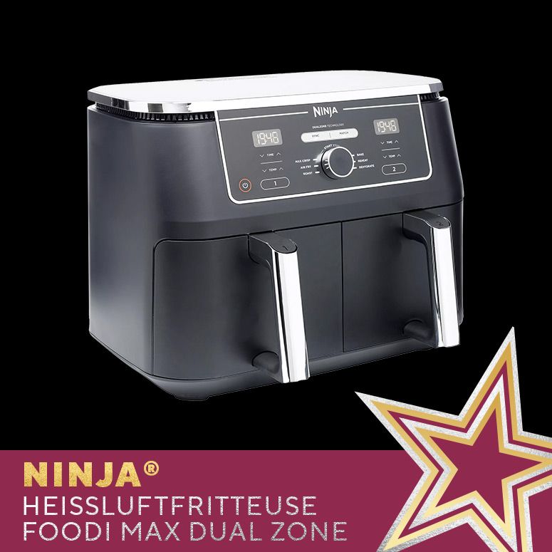 874777 NINJA® Heißluftfritteuse Foodi MAX Dual Zone AF400EU 