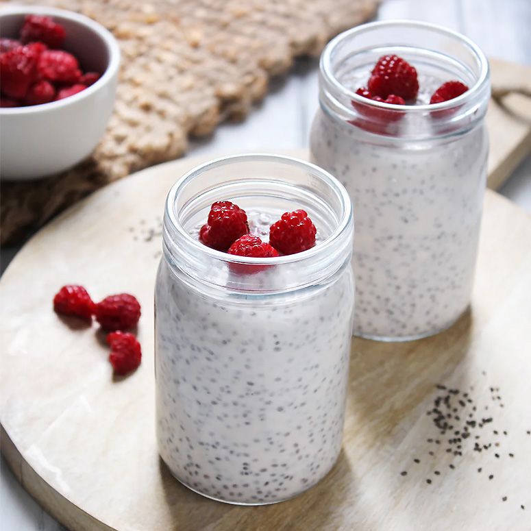 Chiasamen Pudding mit Beeren
