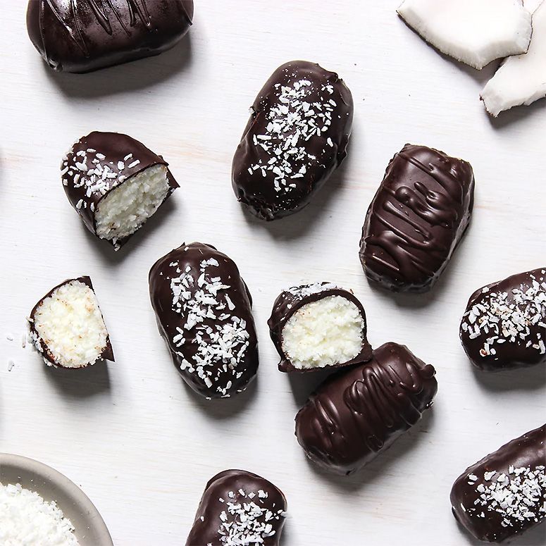 No Bake Schoko Kokosriegel