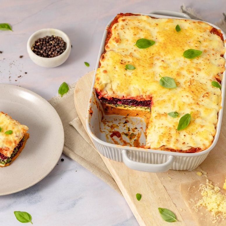 Bunte Gemüselasagne