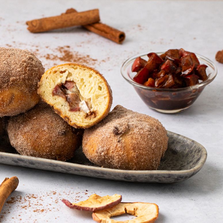 Apfel-Cheesecake Joghurtbällchen