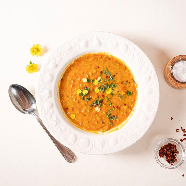 Tomaten-Linsen-Kokos-Suppe