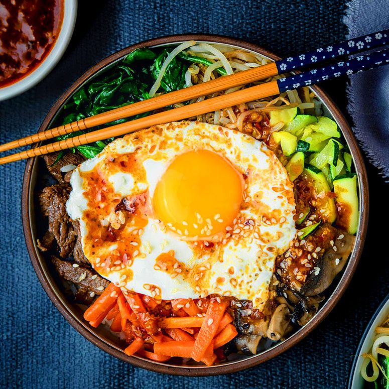 koreanische Bowl Bibimbap