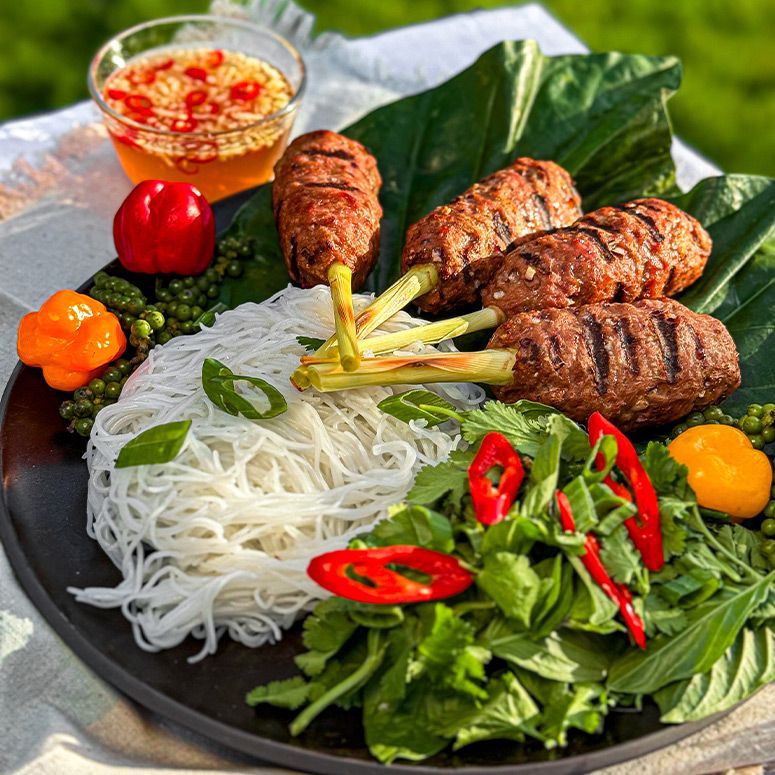 Vietnamesischer Fleischspieß