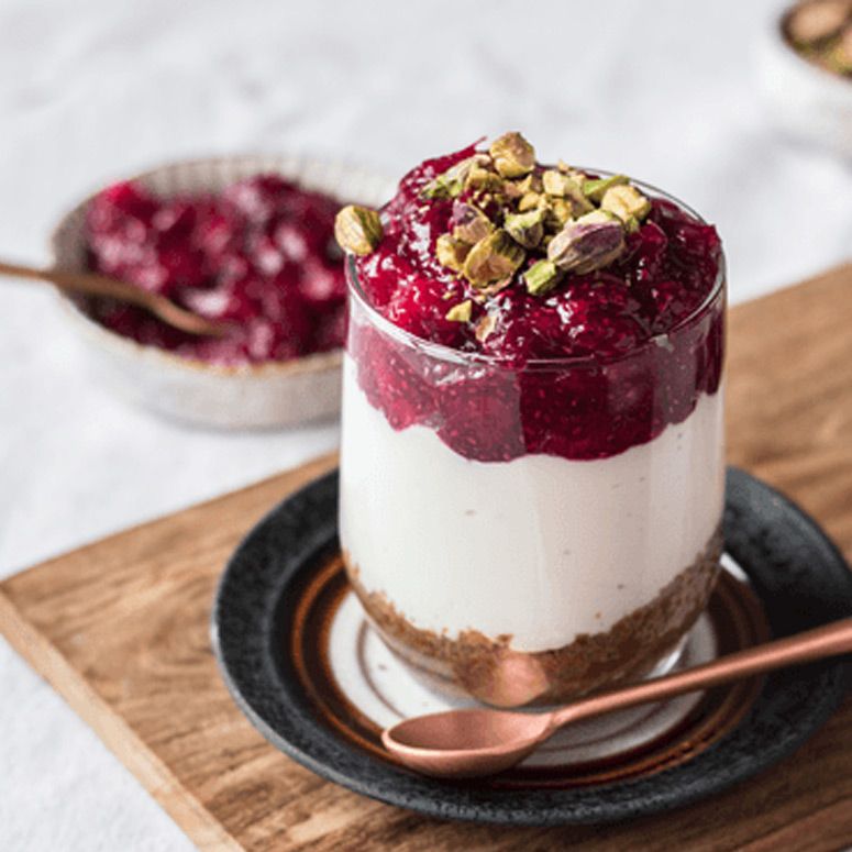 Veganer Winter-Cheesecake im Glas