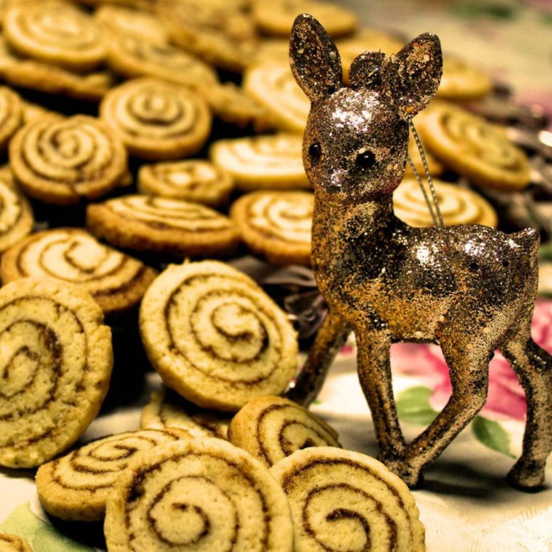 Weihnachtliche Zimtschnecken-Kekse