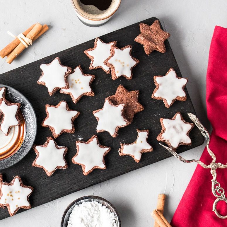 Vegane und glutenfreie Schoko-Zimtsterne