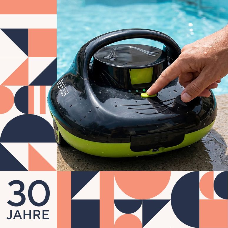 510447 BARICUS Poolroboter für 80 m² Pool bis 120min Laufzeit nur 4,9kg