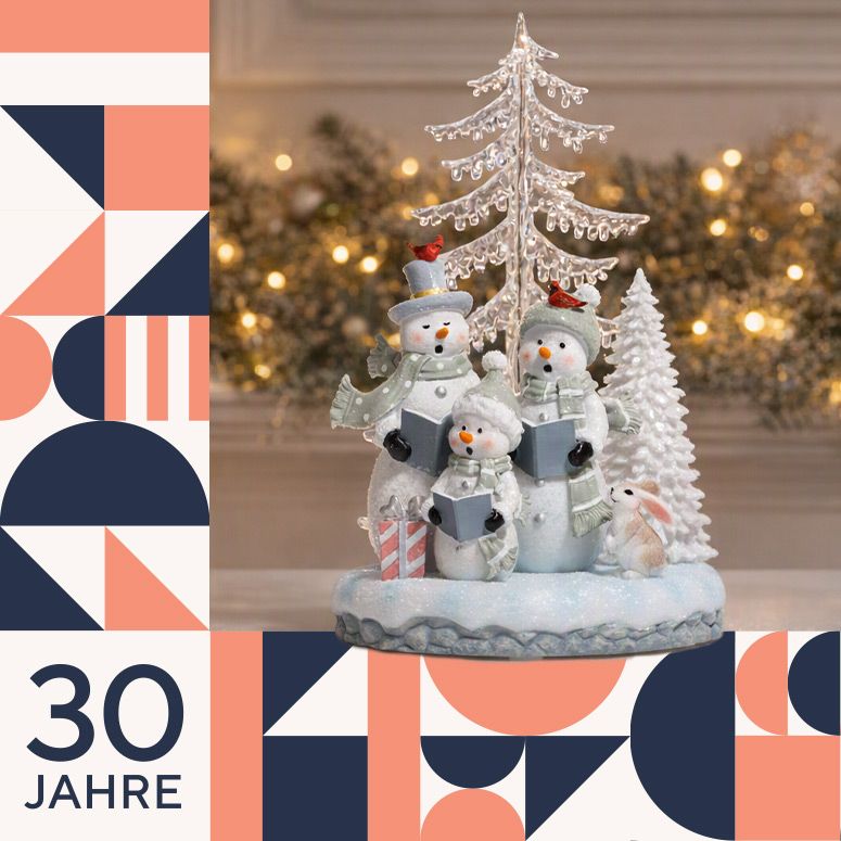 783999 LUMIDA Xmas LED-Acrylszene Kristall-Optik Designauswahl Höhe 30cm