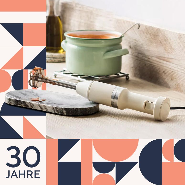 874765 KITCHENAID® 5KHBV83E Stabmixer inkl. 1 Messbecher 1 Schneebesenaufsatz 1 Zerkleinerer