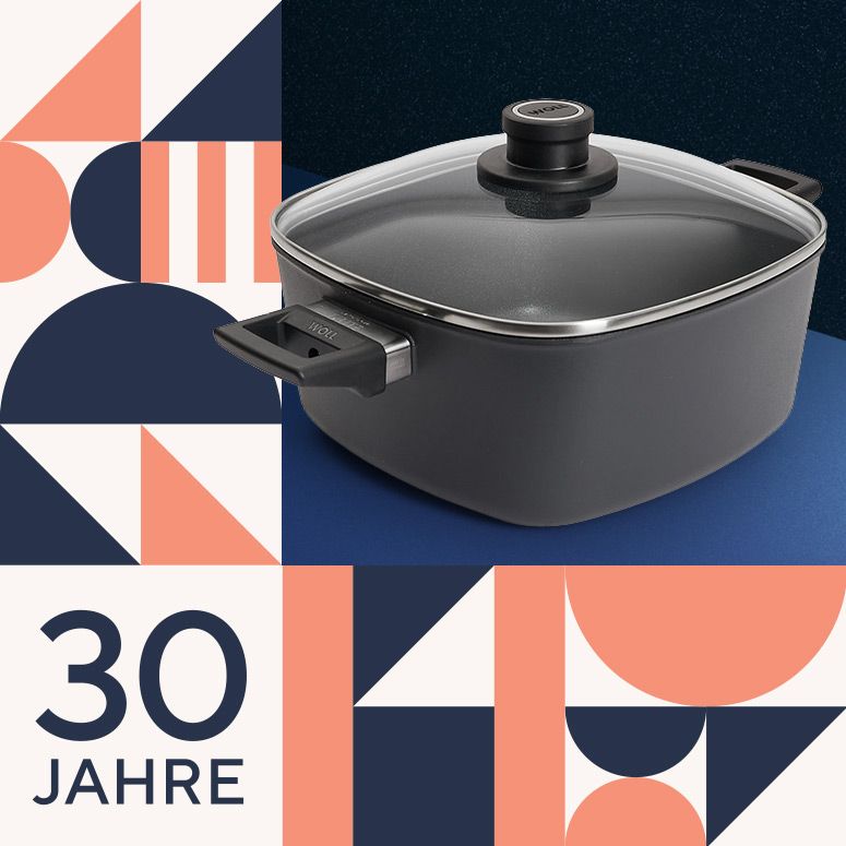 885384 WOLL® D-Lite Viereck-Bratentopf inkl. Glasdeckel 24 x 24 cm