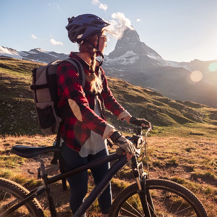 Rucksäcke und Schuhe