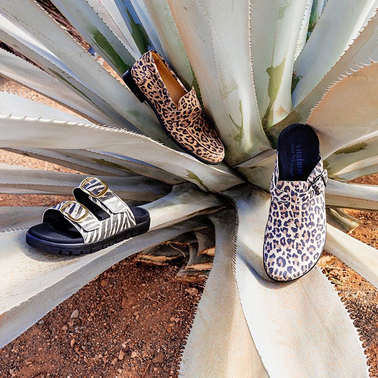 Schuhe aus Leder & in Animal-Design