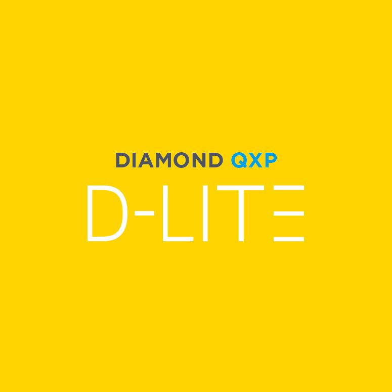 WOLL D-LITE Logo in weißer Schrift auf blauem Hintergrund