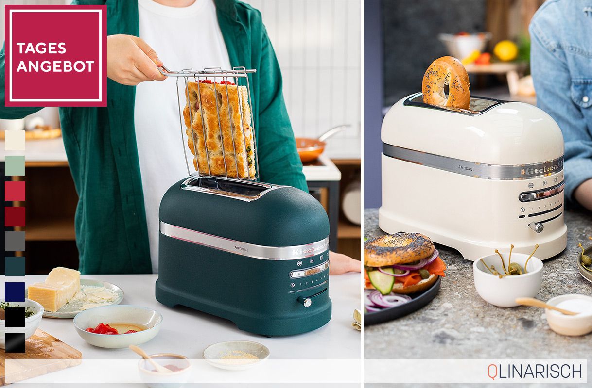 Tagesangebot im Vorverkauf 886456 KITCHENAID® 5KMT2204 Artisan Toaster 7 Bräunungsstufen inkl. Sandwich-Zange