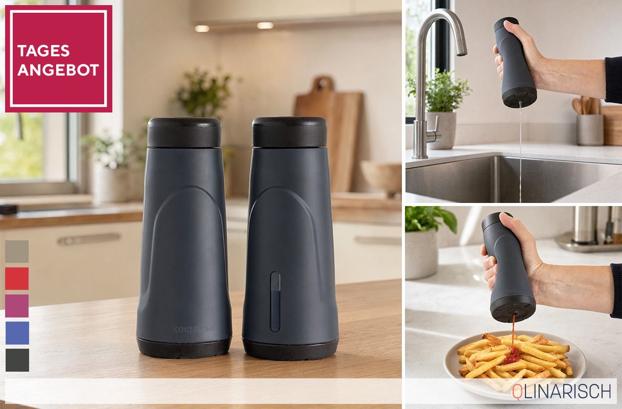 Tagesangebot 882162 KOCHBLUME® Designdosierspender mit Sichtfenster je 280ml Füllmenge 2 Stk.