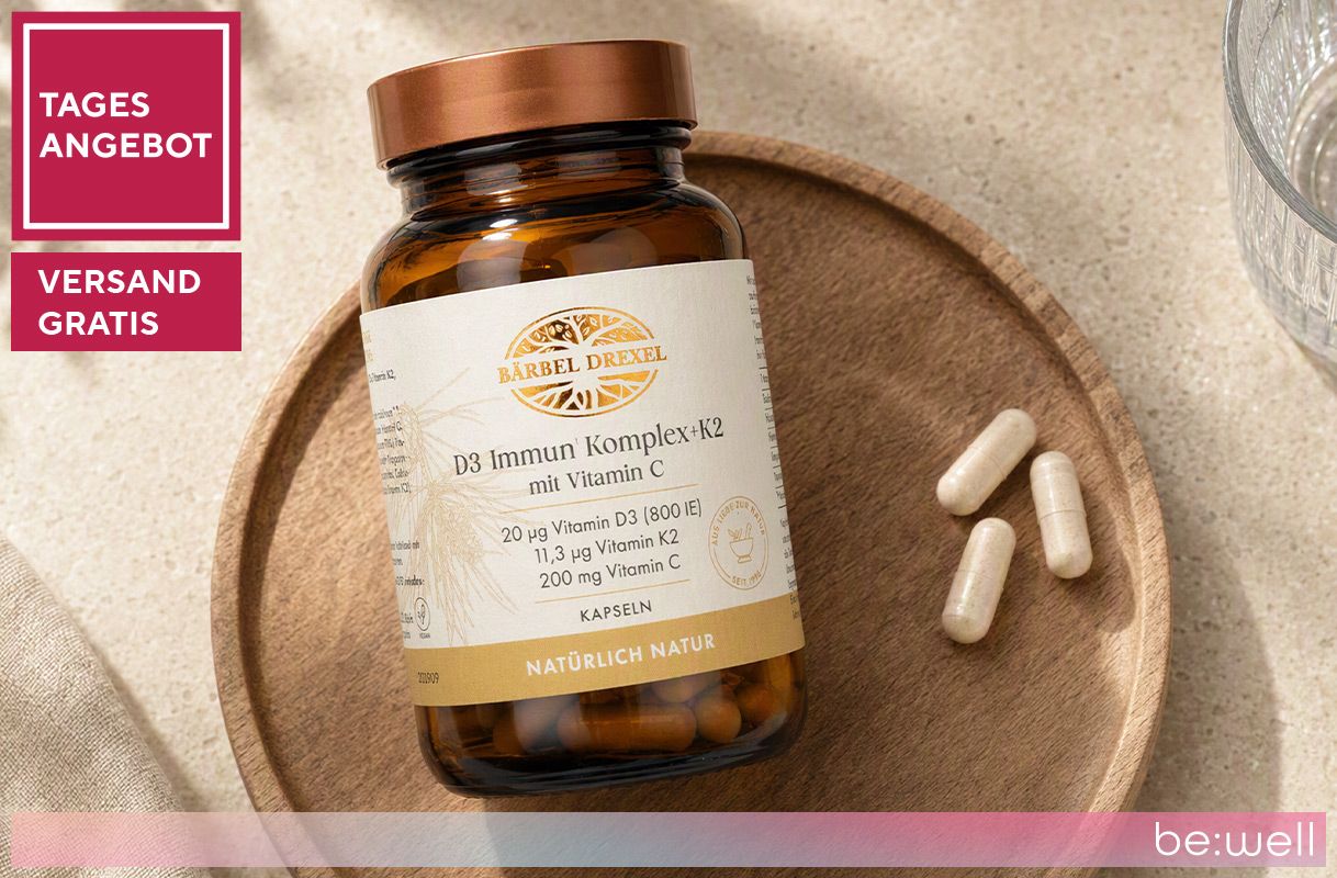279303 BÄRBEL DREXEL Vitamin D3 800 i.E. mit K2, Vitamin C, B2 & B3, 120 Kapseln für 120 Tage