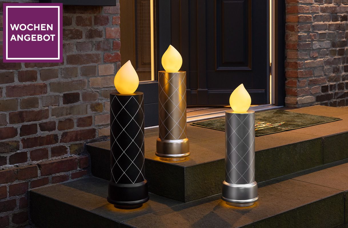 Wochenangebot: 783980 LUMIDA Xmas XL-Outdoor-Dekokerze 