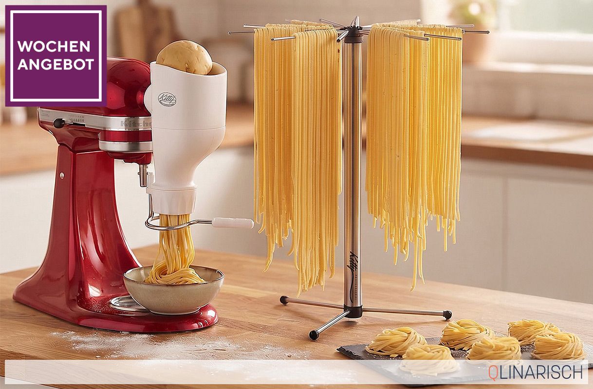 Wochenangebot 887977 Kitty PROFESSIONAL® Pasta-Trockner und Röhrennudelvorsatz, passend für deine KITCHENAID®