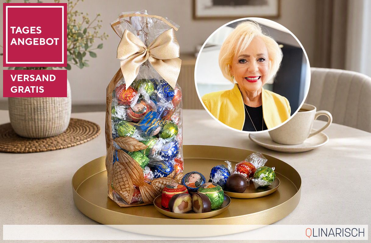 Tagesangebot 851840 LINDT Mozart-Symphonie 6 versch. Sorten, 823 g, 57 Stk.