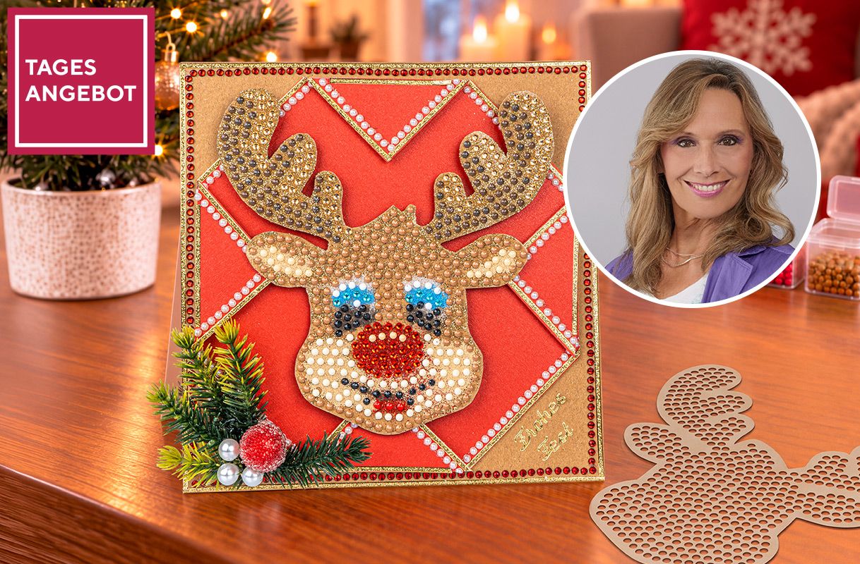 Tagesangebot 594800 KARIN JITTENMEIER Diamond Painting-Set Legeschablonen Winterzeit & Ideenheft, 13tlg.