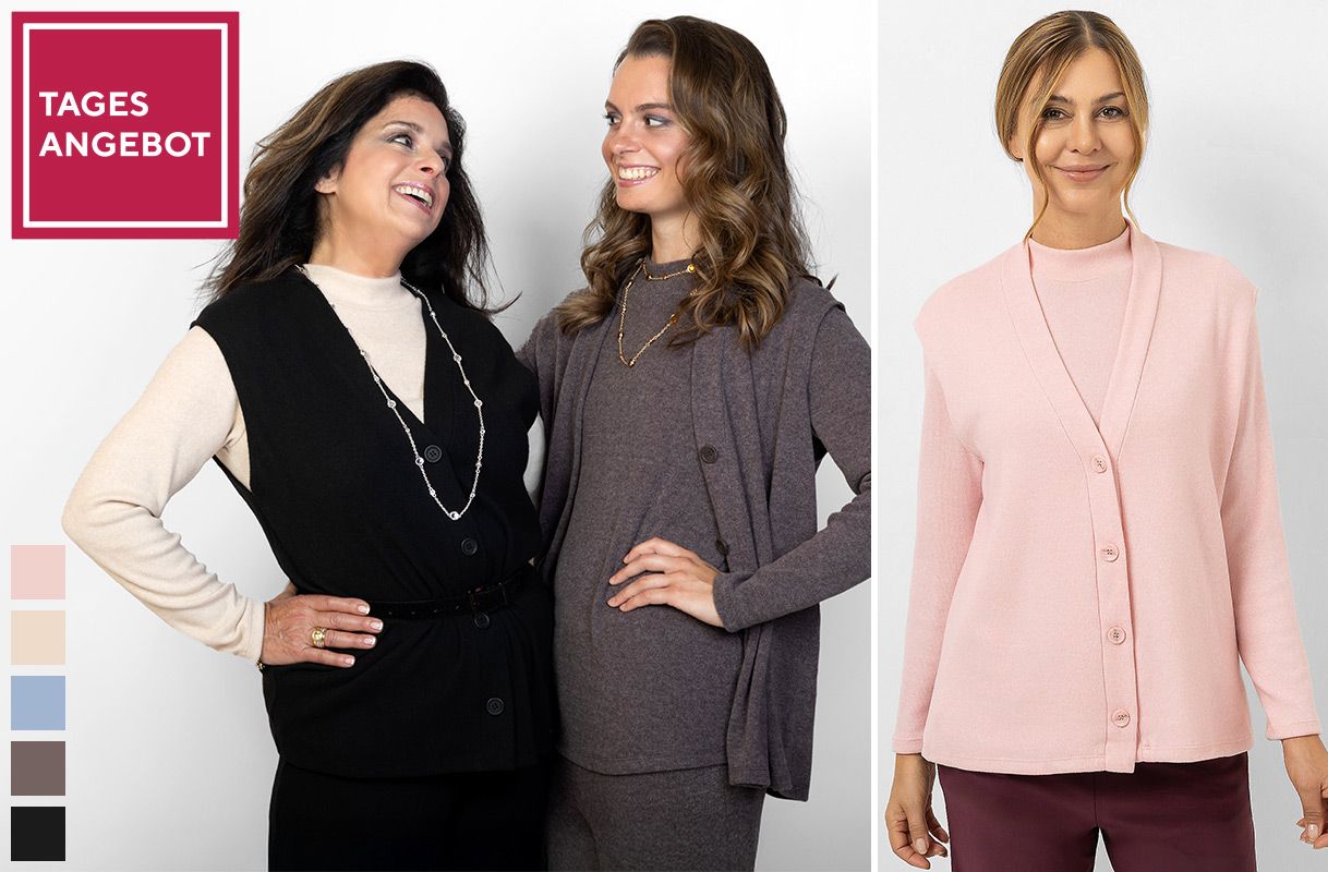 Tagesangebot 217677 KIM & CO. Strickshirt & 217678 KIM & CO. Strickweste