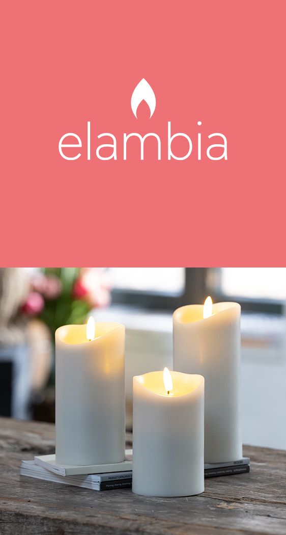 ELAMBIA Flammenlose Kerzen