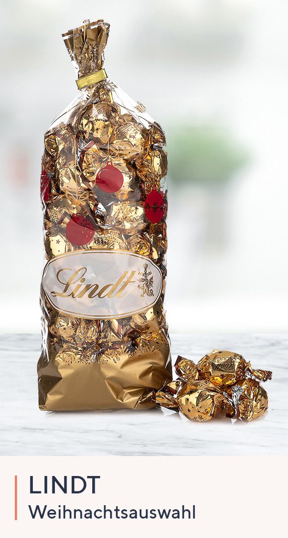 883881 LINDT Schokoladen Spezialitäten im Geschenkbeutel Inhalt 598g